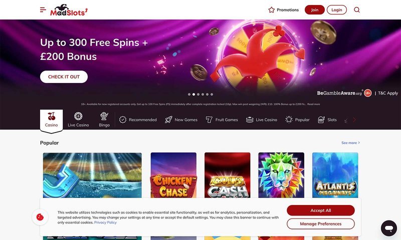 Experience the Thrill of Real Money Gaming at MadSlots UK Casino, madslots casino review